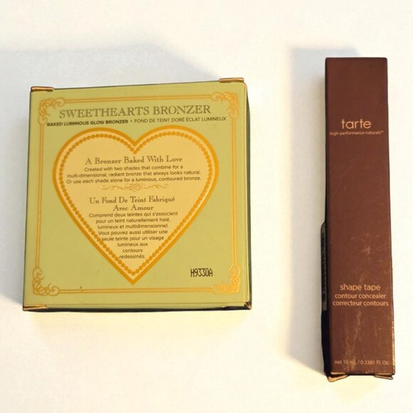 Too Faced Sweethearts Glow Bronzer Sweet Tea (Discontinued!) + Tarte Shape Tape - Picture 2 of 6